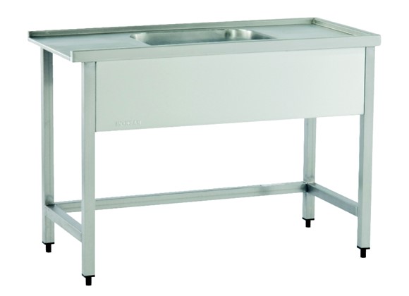 BEN 100L - Dishwasher Inlet Table with Sink