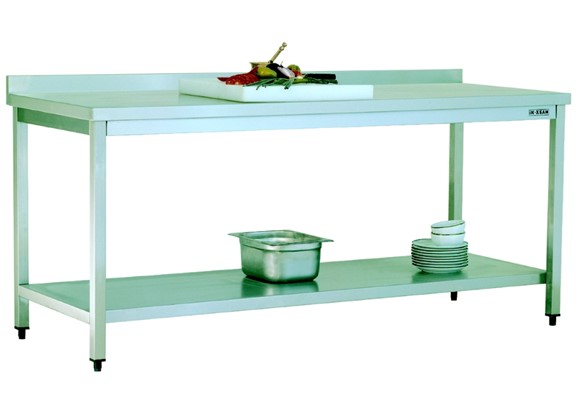 TCN 096 - Work Table with Lower Shelf