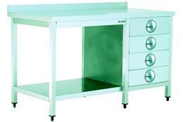 Work Table/with Four Drawer/with Lower Shelf