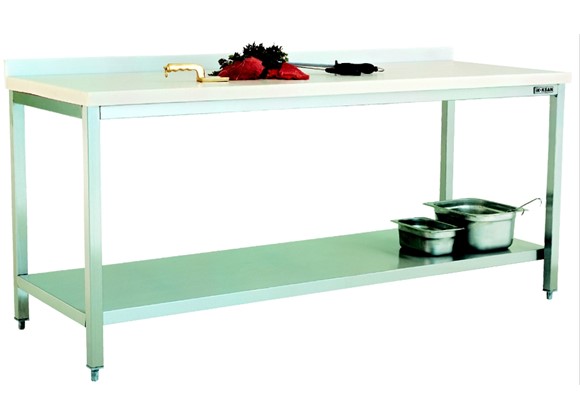 TPN 116 - Polyethylene Top Table/with Lower Shelf