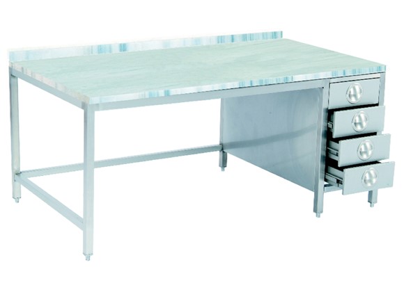 TM4 140L - Marble Top Table/with Four Drawers