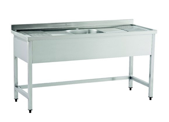 E1N 166 - Sink Unit/Single/with Double Drain Boards
