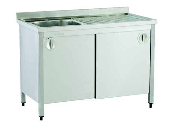E1D 106L - Sink Unit/Single/with Cabinet