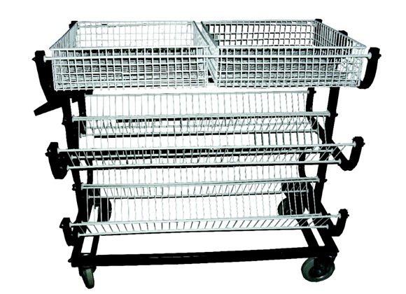 WTI 354 - Plate-Glass  Storage Trolley