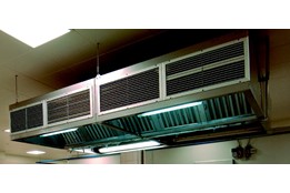 Wall Type Hood with Air Curtain
