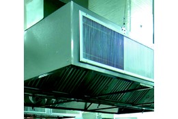 Island Type Hood with Air Curtain