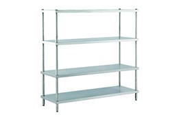 Dismountable Storage Unit with Flat Shelves