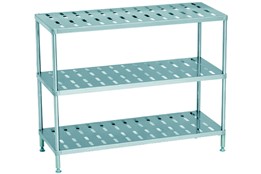 Dismountable Storage Unit with 3 Perforated Shelves