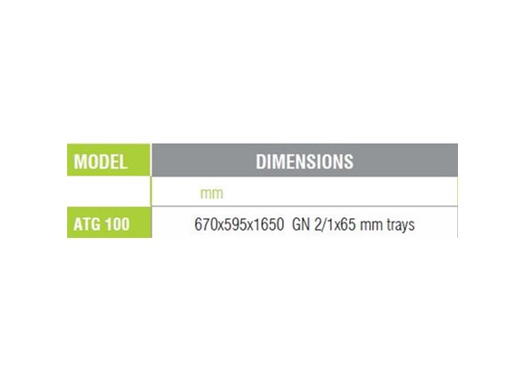 ATG 100 - Tray Collecting Trolley(11 pcs GN 2/1-65 Trays)